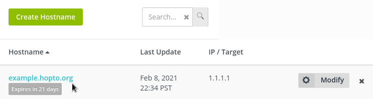 Hostname